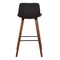 Armen Living Maddie Contemporary 26" Barstool in Walnut Wood Finish and Brown Faux Leather LCMDBAWABR26 - alternate 5